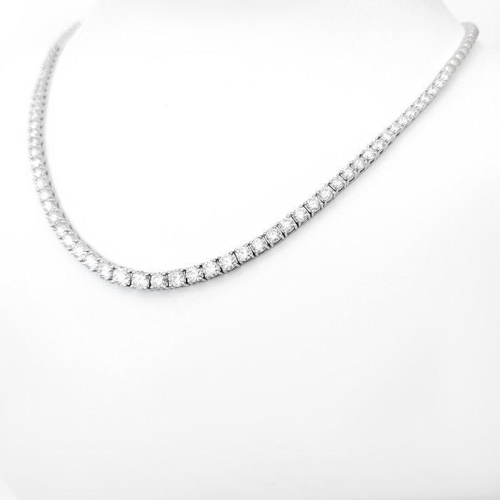 Halsketting - 14 karaat Geel goud, D-E/VVS - 5.26ct. tw., Sieraden, Tassen en Uiterlijk, Kettingen