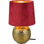 LED Tafellamp - Trion Sofia - E14 Fitting - Rond - Mat Rood, Huis en Inrichting, Lampen | Tafellampen, Ophalen of Verzenden, Nieuw