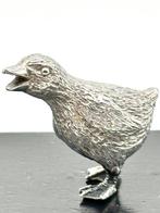 No reserve-Stevige handgemaakte massieve zilveren miniatuur, Antiek en Kunst