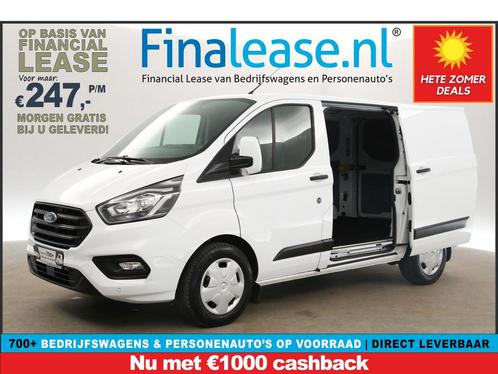 Ford Transit Custom 300 2.0 TDCI L1H1 AUT Airco PDC €247pm, Auto's, Bestelauto's, Lease, Automaat, Diesel, Ford, Wit, Verzenden