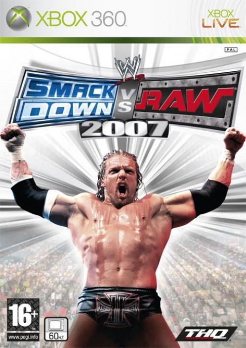 WWE Smackdown vs Raw 2007 (Xbox 360), Spelcomputers en Games, Games | Xbox 360, Gebruikt, Vanaf 12 jaar, Verzenden