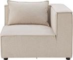 Modulaire Bank / Hoekbank Domas L - Beige - Stoffen bekledin, Huis en Inrichting, Banken | Bankstellen, Verzenden, Nieuw