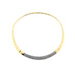18 Krt. Gouden diamanten collier 1,50 ct. ; Leo Pizzo | 4..., Sieraden, Tassen en Uiterlijk, Kettingen, Gebruikt, Overige kleuren
