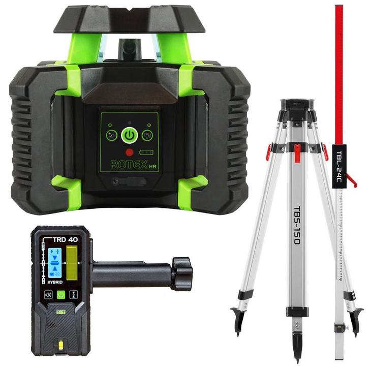 ROTEX HR Bouwlaser | Horizontaal + Dubbel Afschot | Set €399, Doe-het-zelf en Verbouw, Meetapparatuur, Nieuw, Verzenden