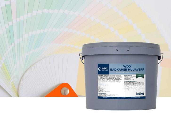 Wixx Badkamer Muurverf Matt Mengkleur 10L, Doe-het-zelf en Verbouw, Verf, Beits en Lak, Verf, Overige kleuren, Nieuw, 5 tot 10 liter