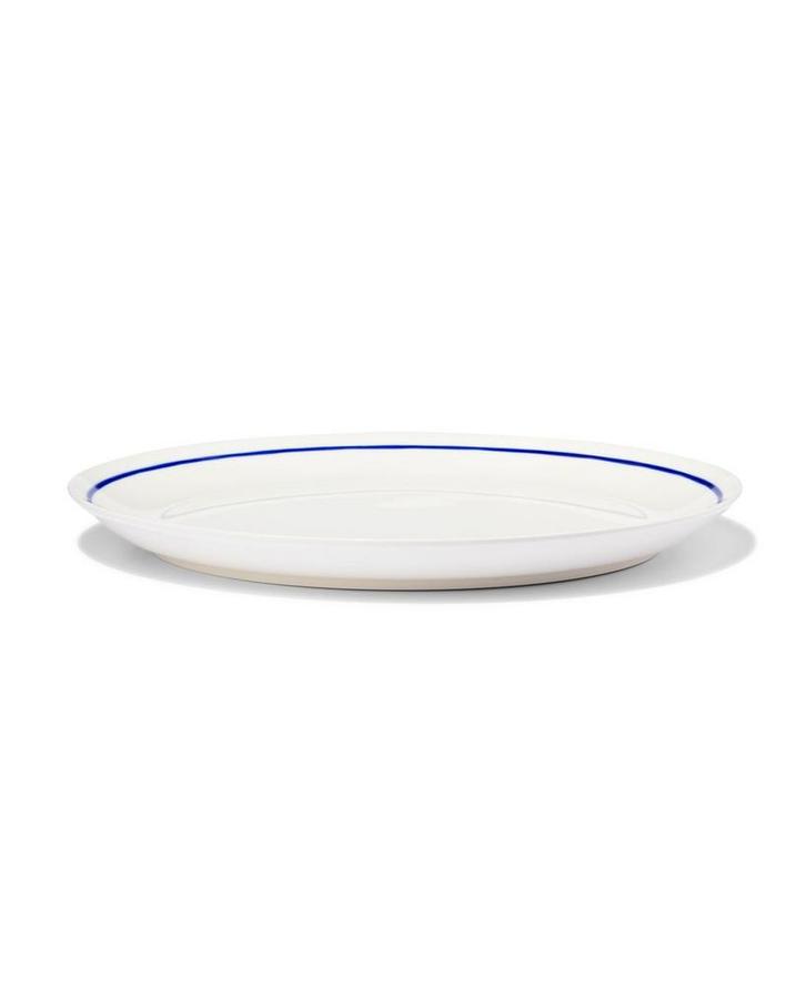 HEMA Dinerbord Ø26cm Tafelgenoten new bone wit met blauw, Huis en Inrichting, Keuken | Servies, Nieuw, Verzenden