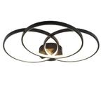Design plafonnière zwart, Giorgio, 42W, 3000K LED, Ophalen of Verzenden, Nieuw, Metaal, Design