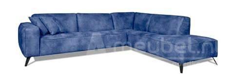 Hoekbank Lent - hoekbanken - Blauw, Huis en Inrichting, Banken | Sofa's en Chaises Longues, Nieuw, Leer