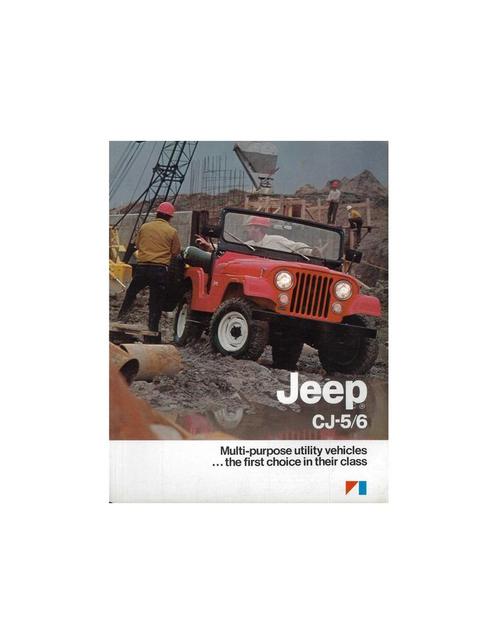 1983 JEEP CJ-5 CJ-6 BROCHURE ENGELS USA, Boeken, Auto's | Folders en Tijdschriften