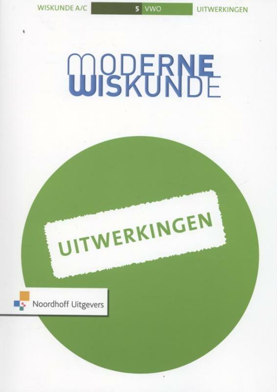 Moderne wiskunde 5 5 vwo A/C Uitwerkingen 9789001795689, Boeken, Wetenschap, Zo goed als nieuw, Verzenden