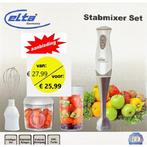 Elta Staafmixerset 4-delig 200W, Ophalen of Verzenden, Nieuw