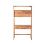 Retro Large Bureau van Acaciahout | Nu voor €149,-, Ophalen of Verzenden, Nieuw, Bureau