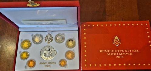 Vaticaan. Proof Set 2008 (incl. medaglia in argento) (Zonder, Postzegels en Munten, Munten | Europa | Euromunten