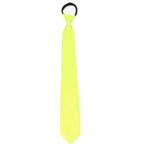 Stropdas - neon geel - polyester - 45 cm  - Stropdassen, Nieuw, Ophalen of Verzenden