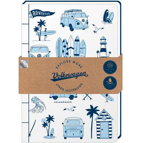 Notitieboek VW Volkswagen T1 Busje - A5 STEENPAPIER - Explor, Diversen, Schrijfwaren, Nieuw, Ophalen of Verzenden