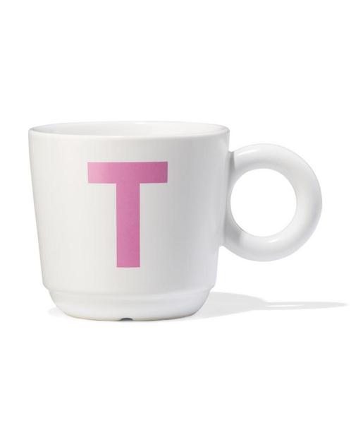 HEMA Mok 280ml letter T, Huis en Inrichting, Keuken | Servies, Nieuw, Verzenden