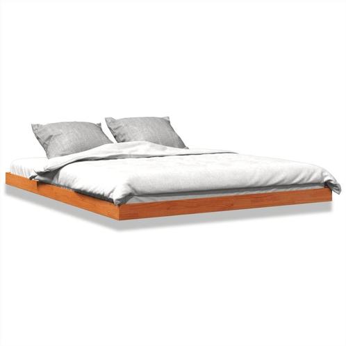 Houten Bedframe 150x200 cm - Wasbruin | Retourdeal, Huis en Inrichting, Slaapkamer | Bedden, Overige maten, Overige maten, Bruin
