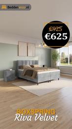 Complete Boxspring Va.€549,- GRATIS bezorgd binnen 5 dagen, Huis en Inrichting, Blauw, 180 cm, 200 cm, Luxury