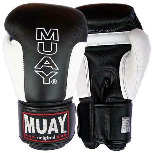 Muay Bokshandschoenen Premium - Zwart/Wit, Sport en Fitness, Vechtsporten en Zelfverdediging, Nieuw, Ophalen of Verzenden