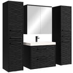 Badkamermeubel Set Etna XL 60 x 35 cm Mat Zwart Badmeubel, Huis en Inrichting, Badkamer | Badkamermeubels, Verzenden, Nieuw, Wastafelkast