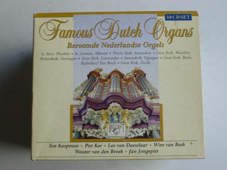 Famous Dutch Organs - Beroemde Nederlandse Orgels (10 CD), Cd's en Dvd's, Cd's | Klassiek, Zo goed als nieuw, Verzenden