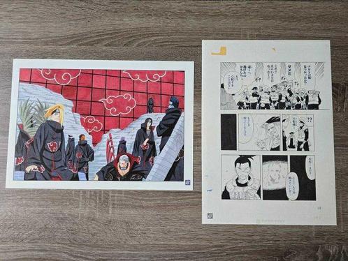 Naruto - 2 Giclées - Annotated official reproduction of, Boeken, Strips | Comics