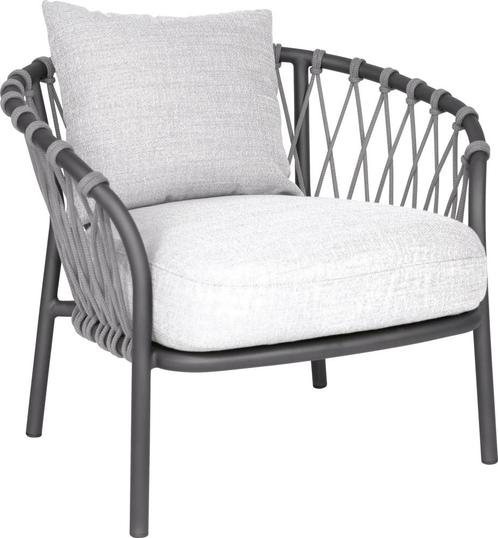 Stern nKlea Loungestoel Aluminium/Koord inclusief kussenset, Tuin en Terras, Tuinsets en Loungesets, Ophalen of Verzenden