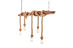 Hanglamp SEVEN SEAS 110cm recycled acacia hout naturel -, Huis en Inrichting, Lampen | Hanglampen, Ophalen of Verzenden, Nieuw