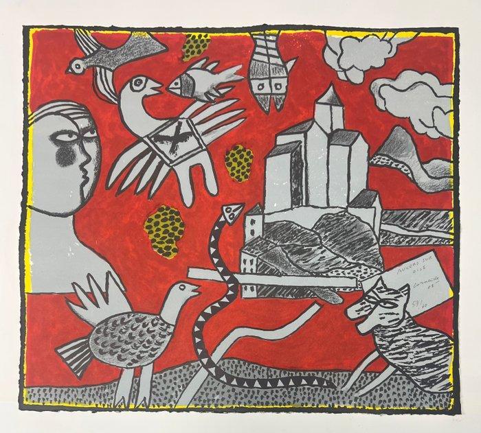 Corneille (1922-2010) - Le dernier village de Van Gogh, Antiek en Kunst, Antiek | Overige Antiek