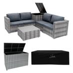 Rotan Modulaire 6-Delige Meubelset & 996L Opbergbox - Grijs, Tuin en Terras, Verzenden, Nieuw