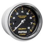 Autometer Marine Carbon Fiber 3-3/8in 8k RPM Tachometer -, Ophalen of Verzenden, Nieuw