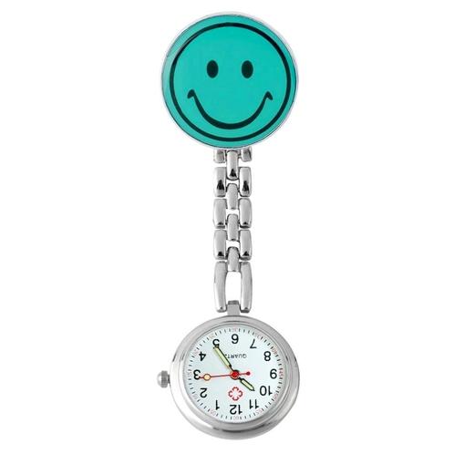 Fako® - Verpleegstershorloge - Smiley - Lichtblauw, Sieraden, Tassen en Uiterlijk, Horloges | Dames, Verzenden