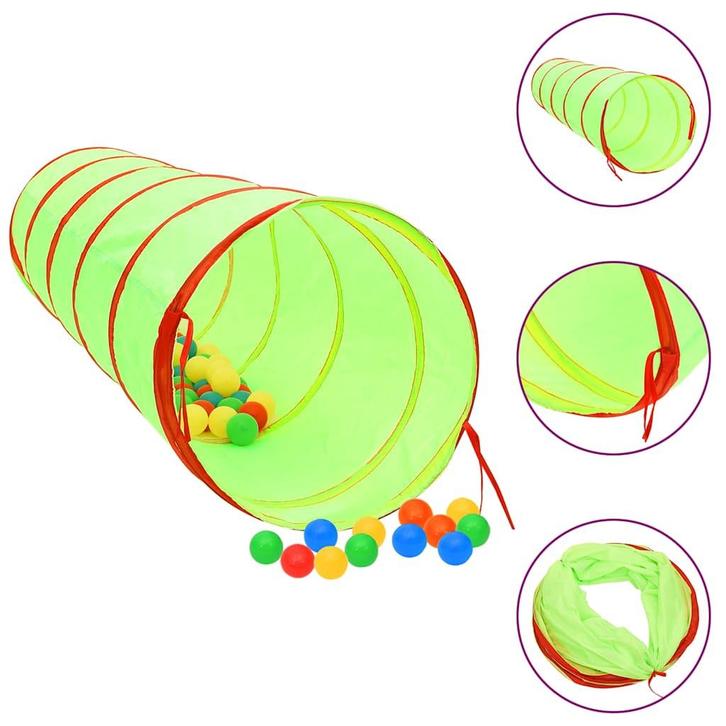 vidaXL Kinderspeeltunnel met 250 ballen 175 cm polyester, Kinderen en Baby's, Speelgoed | Speeltenten, Nieuw, Verzenden