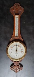Aneroid barometer - Eikenhout/Glas/Koper., Antiek en Kunst