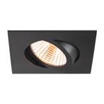 SLV Nieuwe Tria 68 LED Vierkante Inbouw Downlight Zwart, Tuin en Terras, Verzenden, Nieuw, Overige typen