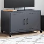 vidaXL Tv-meubel 68x39x43,5 cm staal antracietkleurig, Huis en Inrichting, Verzenden, Nieuw, Metaal