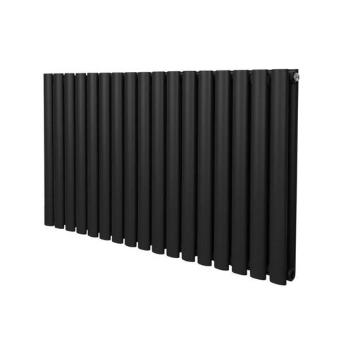 Ovale Kolomradiator - 600mm x 1020mm - Zwart, Doe-het-zelf en Verbouw, Verwarming en Radiatoren, Verzenden
