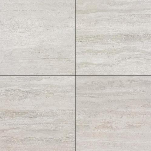 Vloertegel / wandtegel travertine zilver grijs 59.7x59.7, Doe-het-zelf en Verbouw, Tegels, Vloertegels, Nieuw, 10 m² of meer, Keramiek