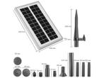 Fonteinpomp Zonne-energie - 4 Opzetstukken - Accu - Wit, Verzenden, Nieuw
