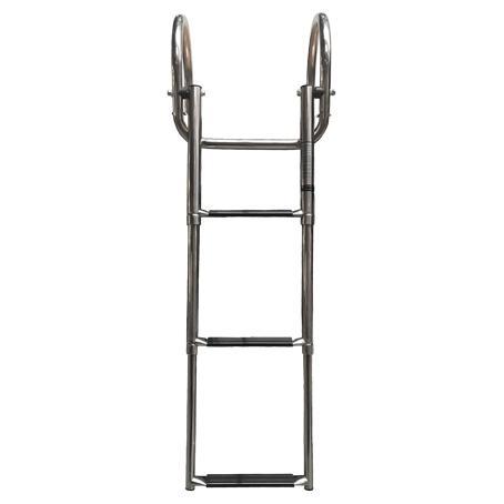 RVS Zwemtrap Telescopisch & Prince-3+1 treden L: 88cm, Watersport en Boten, Accessoires en Onderhoud, Nieuw, Ophalen of Verzenden