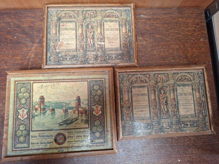 Richter - Bouwpakket (3) - Building Block Sets, Antiek en Kunst, Antiek | Speelgoed