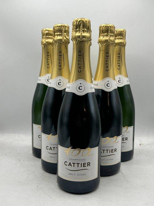 Cattier, Icone 400ans - Champagne Brut - 6 Flessen (0.75, Verzamelen, Wijnen