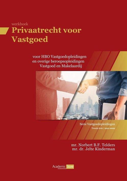 Werkboek Privaatrecht voor Vastgoed 9789083067469, Boeken, Studieboeken en Cursussen, Zo goed als nieuw, Verzenden