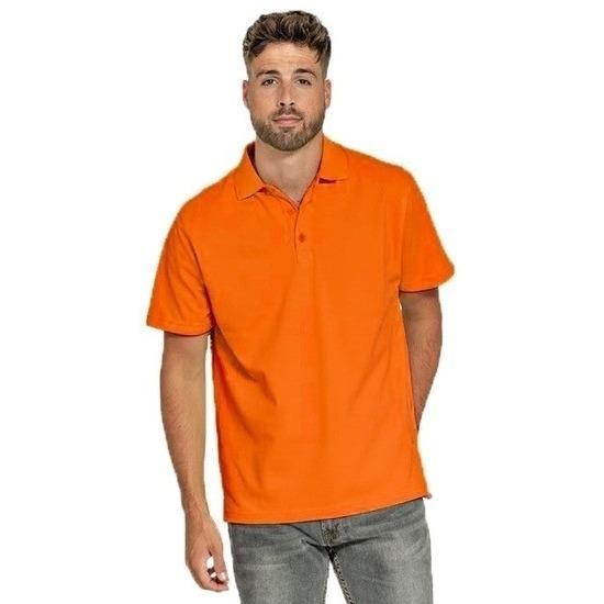 Poloshirt oranje voor heren - Oranje shirts, Hobby en Vrije tijd, Feestartikelen, Ophalen of Verzenden