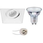 Voordeelset: LED Spot Set - Pragmi Nivas Pro - GU10 Fitting, Metaal of Aluminium, Nieuw, Ophalen of Verzenden, Led