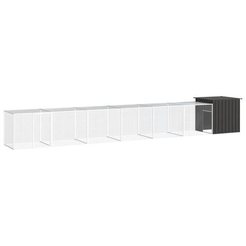 vidaXL Kippenhok 700x91x100 cm gegalvaniseerd staal, Dieren en Toebehoren, Knaagdieren en Konijnen | Hokken en Kooien, Nieuw, Verzenden