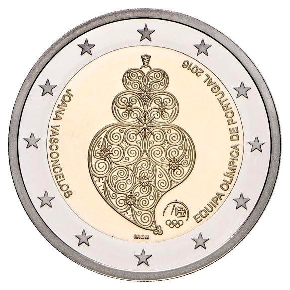 Portugal 2 Euro Rio 2016, Postzegels en Munten, Munten | Europa | Euromunten, Verzenden