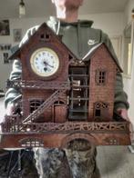 Tafelklok - Industrial Hout - 1930-1940 - Zelf gemaakte