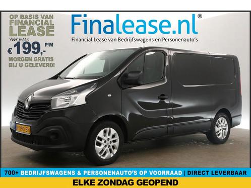 Renault Trafic 1.6 dCi T27 L1H1 Airco Cruise Trekhaak €199pm, Auto's, Bestelauto's, Lease, Handgeschakeld, Diesel, Renault, Zwart