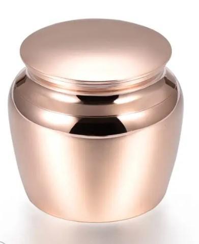 Mini urn rvs klassiek klein rosé goud Graveren mogelijk, Huis en Inrichting, Overige Huis en Inrichting, Nieuw